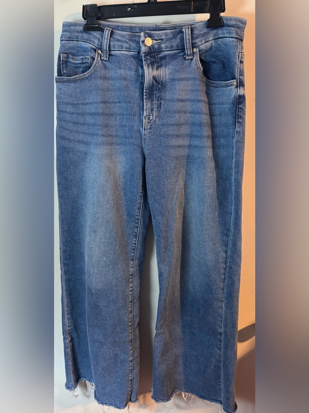 Zenana Outfitters Wide-Leg Blue Jeans